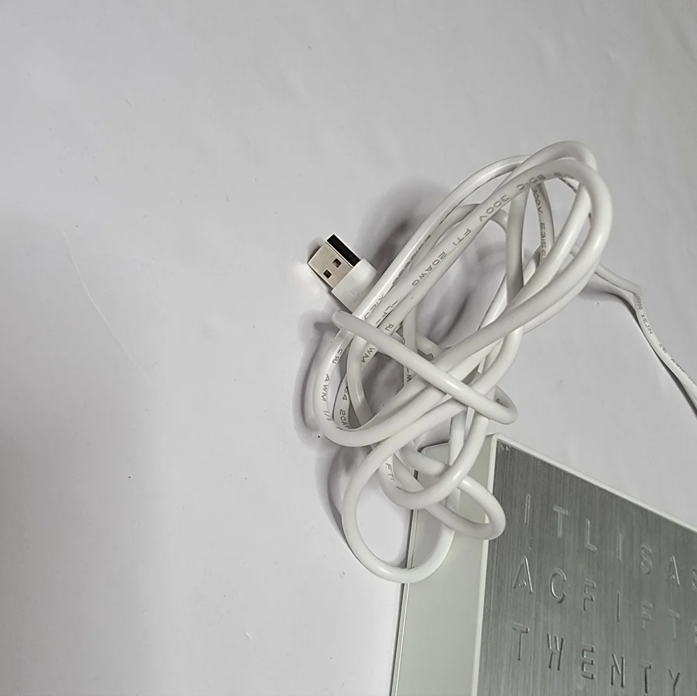 Sharper Image Modern LED Word Clock — Minimalist Wall/Table Time Display